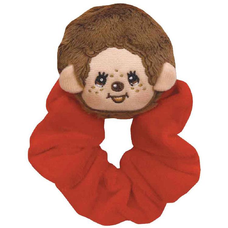 Monchhichi Plush Scrunchy Ponytail Holder Boy Red Japan 2025