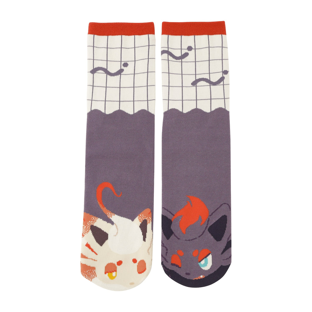 Hisuian Zorua & Zorua Zoroa Kids Socks 19-21cm Pokemon Center Japan 2025