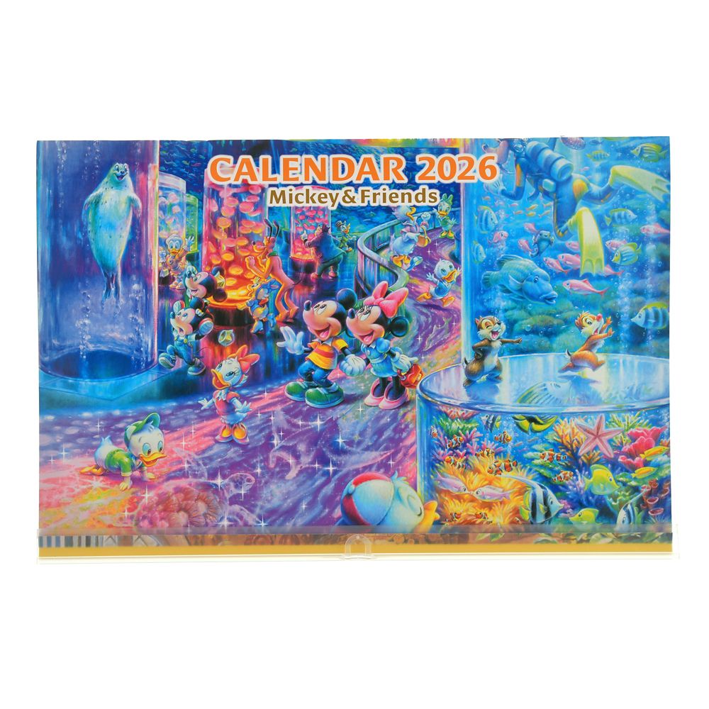 Mickey Minnie Chip Dale Donald Goofy Wall Calendar 2026 Disney Store Japan 2025