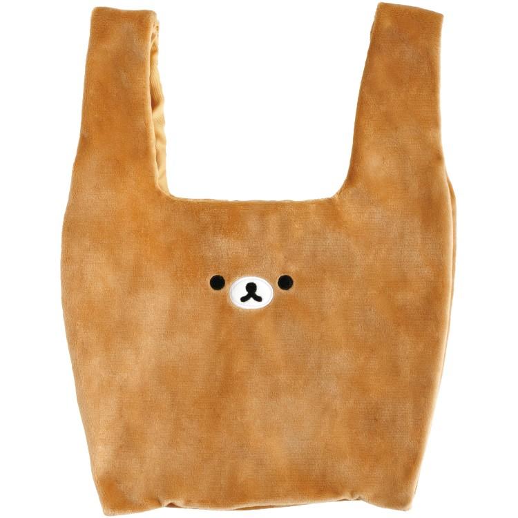 Rilakkuma Plush Eco Shopping Tote Bag Brown San-X Japan 2025