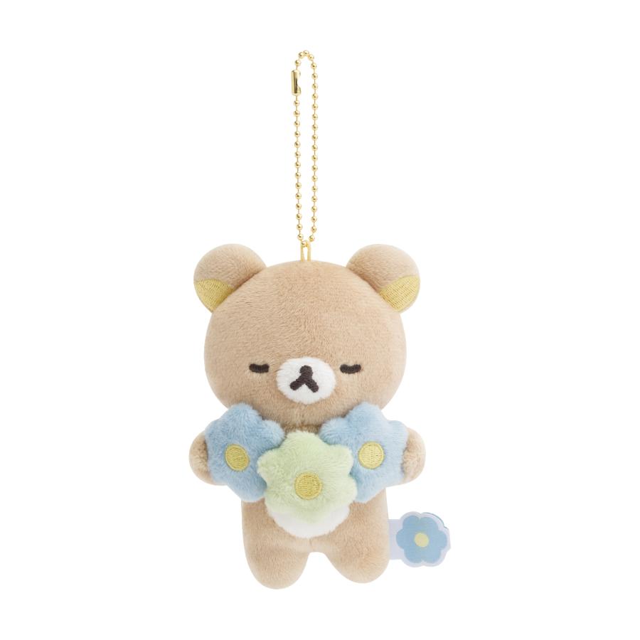 BASIC RILAKKUMA Flower Plush Keychain San-X Japan 2025 Shop Limit