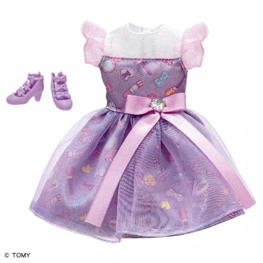 Costume for Licca chan Doll My First Dress LW-03 Cosmetic Purple Japan