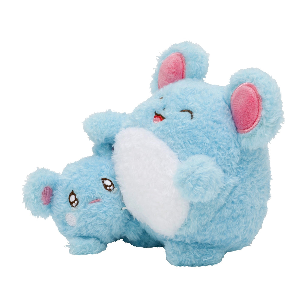 Azurill Ruriri & Marill Plush Doll Buru Buru Mugyu Crying Pokemon Center Japan