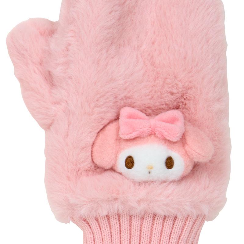 My Melody Faux Fur Mittens with Mascot Sanrio Japan 2025