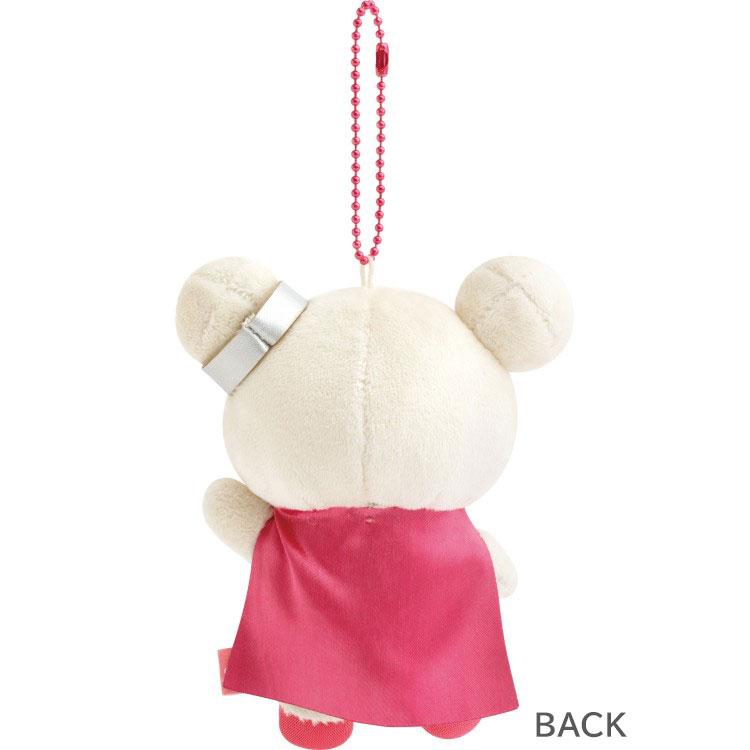 Korilakkuma Strawberry Hero Plush Keychain Gaming Rilakkuma San-X Japan 2025