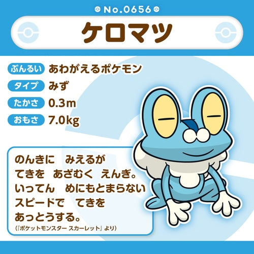 Froakie Keromatsu Plush Doll Pokemon fit Center Japan #656