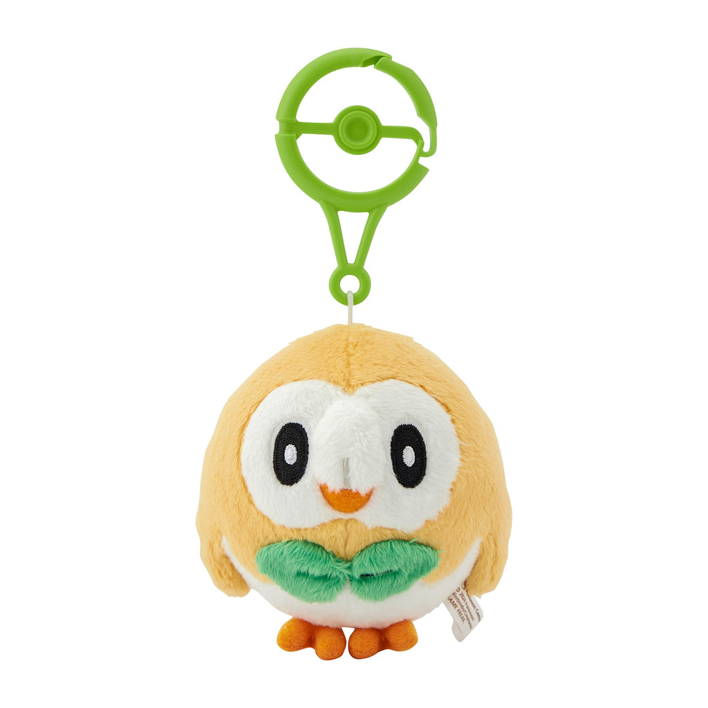 Rowlet Mokuroh Plush Keychain with Carabiner Pokemon Center Japan 2024