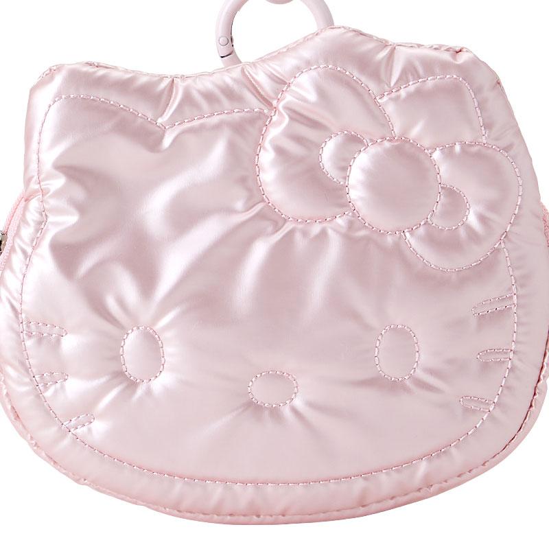 Hello Kitty Pass Case Face Shape Fluffy Winter Sanrio Japan
