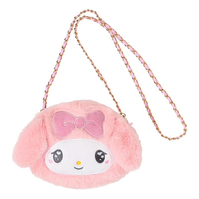 My Melody Fur Shoulder Bag Face Shape Sanrio Japan 2024