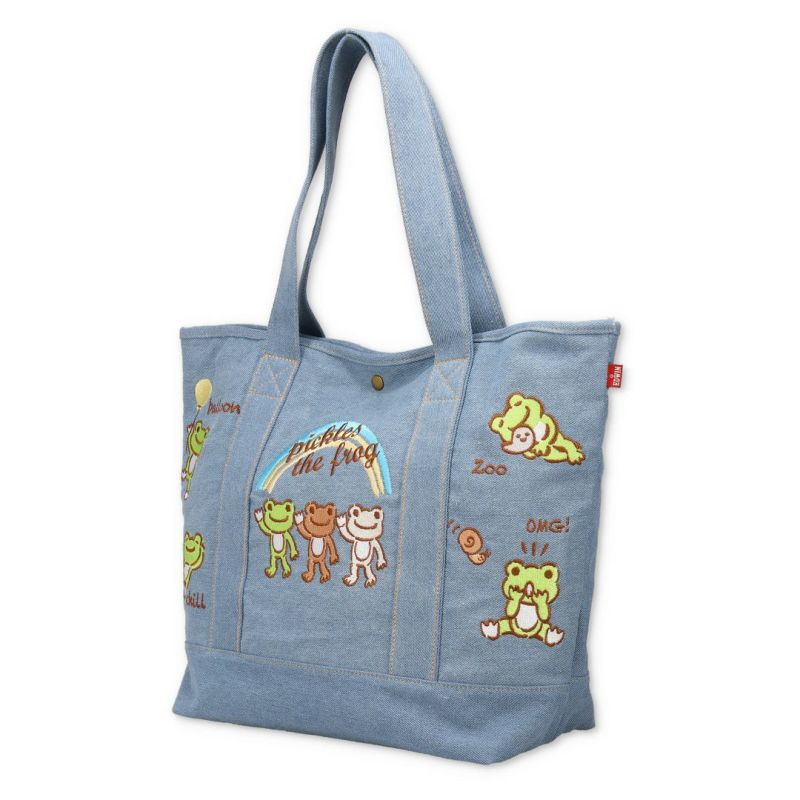 Pickles the Frog EDWIN Tote Bag Crayon Touch Japan 2024