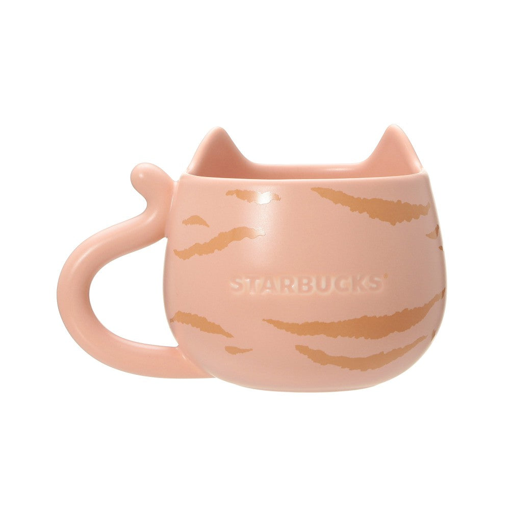 Starbucks Japan Valentine's Day 2025 Mug Cup Cat Face Beige 355ml