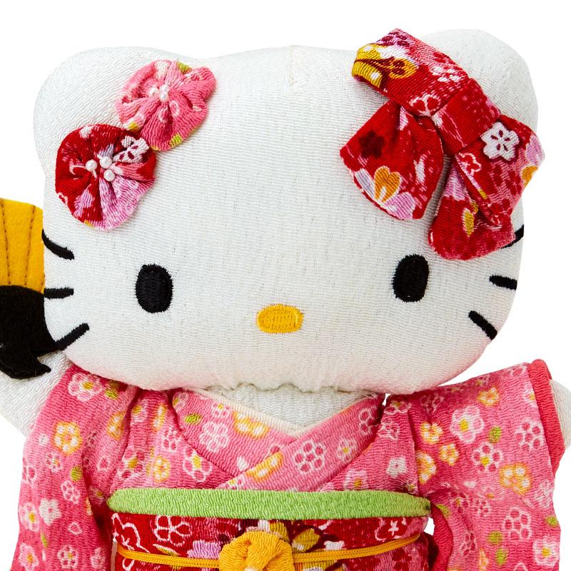 Hello Kitty Crepe Japanese Plush Doll M Pink Sanrio Japan Sakura 2024