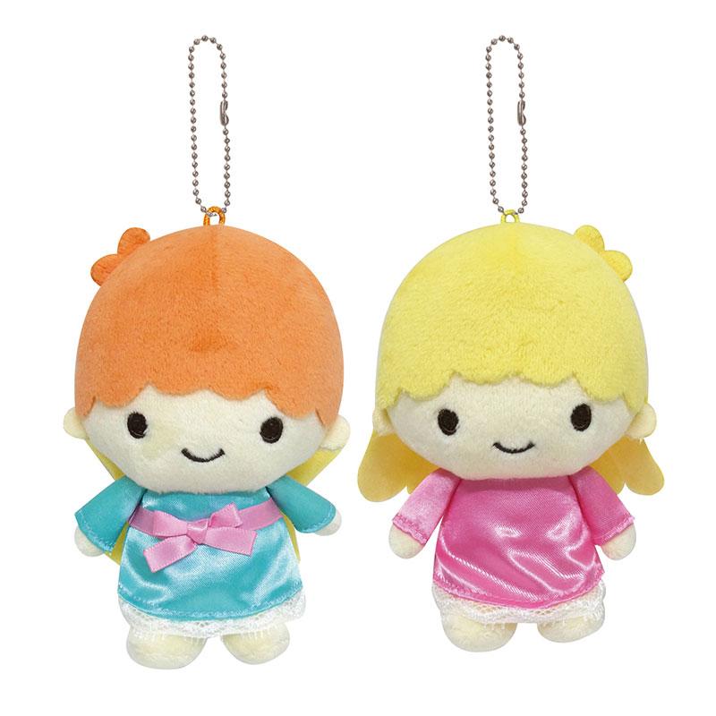 Little Twin Stars Kiki Lala Plush Mascot Keychain Vintage Retro Sanrio Japan