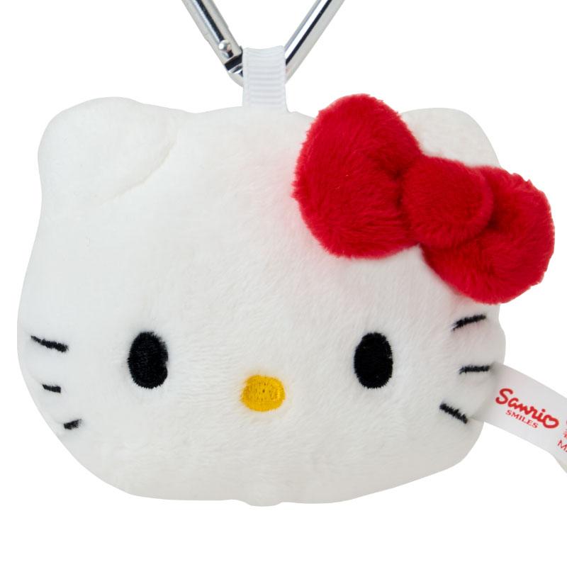 I Love Hello Kitty Plush Mascot Keychain Face Shape Red Ribbon Sanrio Japan 2024