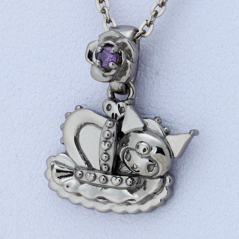 Kuromi 20th Anniversary Crown Necklace Black Sanrio Japan 2025 With Box