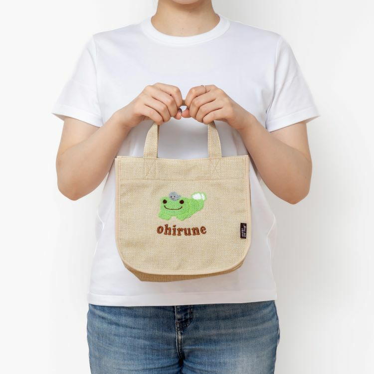 Pickles the Frog Jute style mini Tote Bag Japan 2024