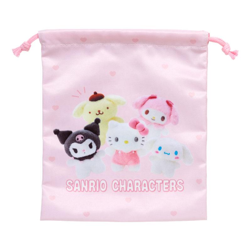 Drawstring Pouch Set Character Pitatto Friends Photo Sanrio Japan 2024