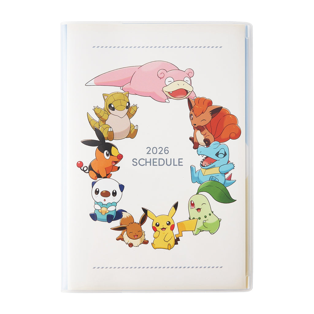 Pokemon Center Japan 2026 Schedule Book B6 Monthly White