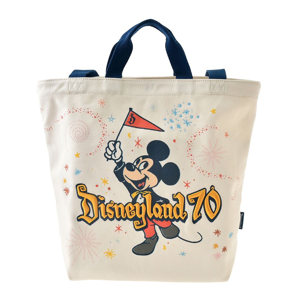 Mickey Tote Bag DISNEYLAND RESORT 70TH CELEBRATION Disney Store Japan 2025