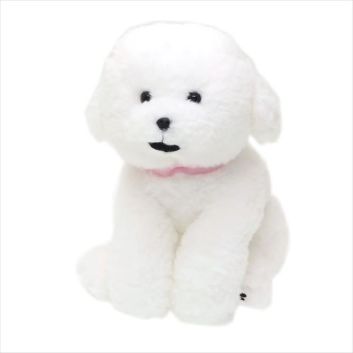Hizawanko Knee Dog Bichon Frise Plush Doll White Sunlemon Japan