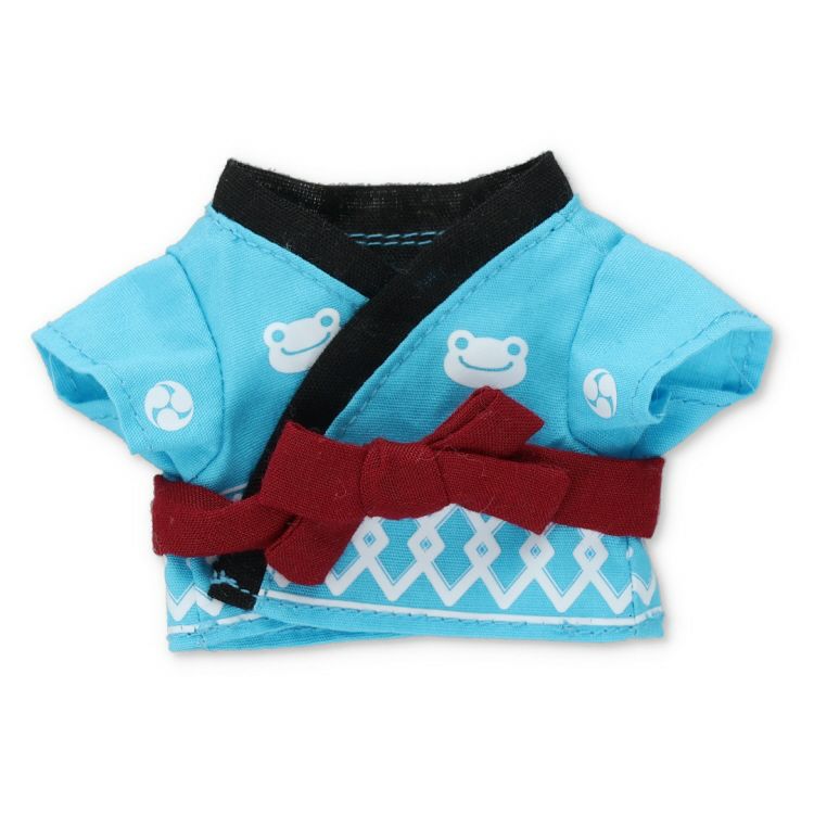 Pickles the Frog Costume for Plush Keychain Mascot Happi Coat Blue Japan