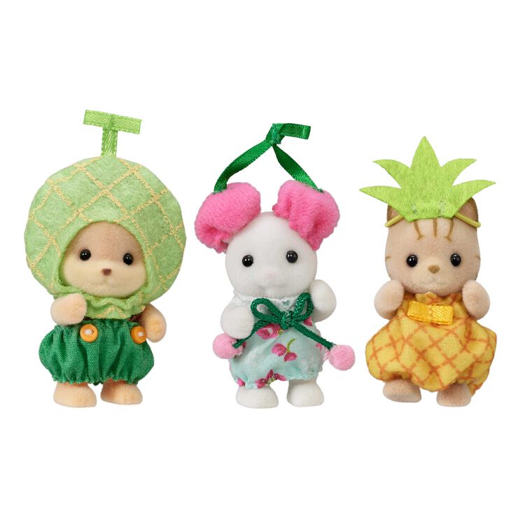 Sylvanian Families Melon Cherry Pineapple Baby Trio Fan Cloub EPOCH Japan Limit