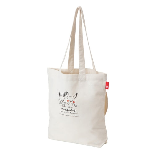 Pikachu & Eevee Eievui Tote Bag Natural White Pokemon Center Japan 2024