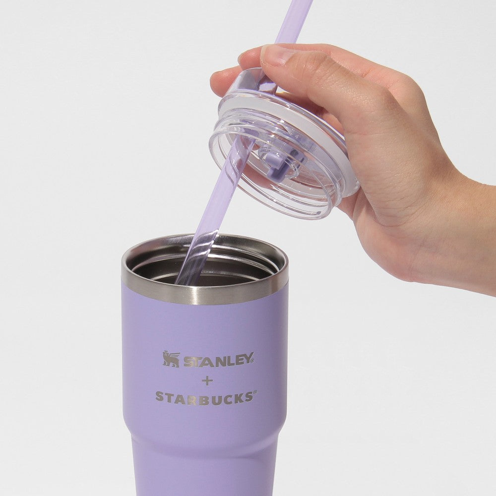 Starbucks Japan SAKURA 2025 3WAY Stainless Tumbler STANLEY Purple 414ml