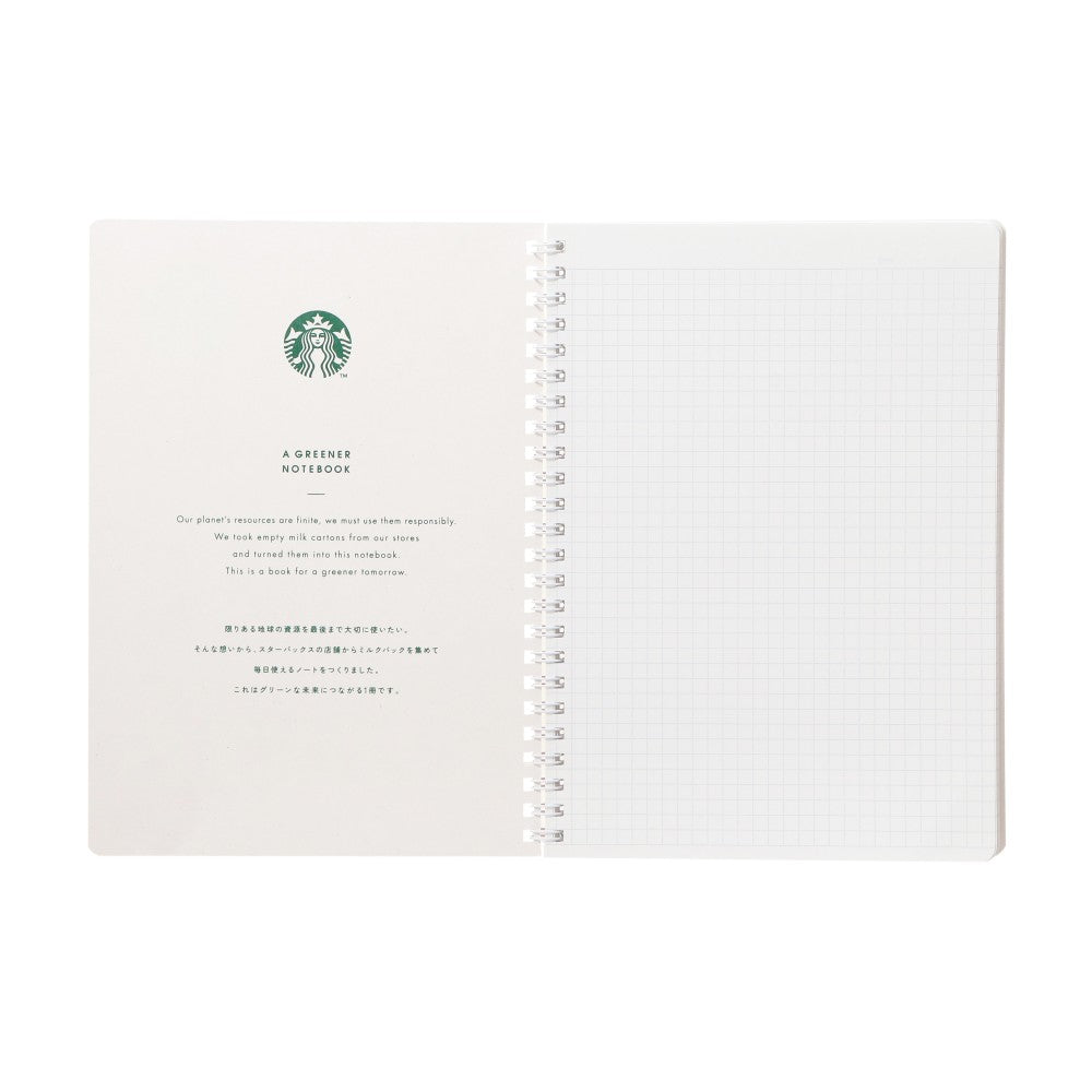 Starbucks Japan Holiday 2025 Campus Ring Notebook Red Christmas Grid