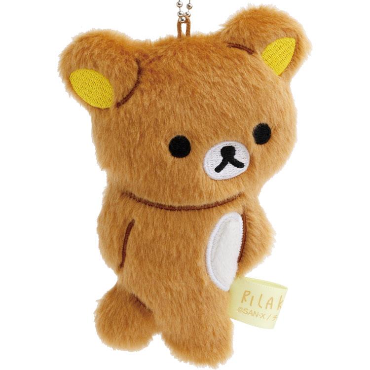 Rilakkuma Plush Keychain Walk stay with me San-X Japan 2025