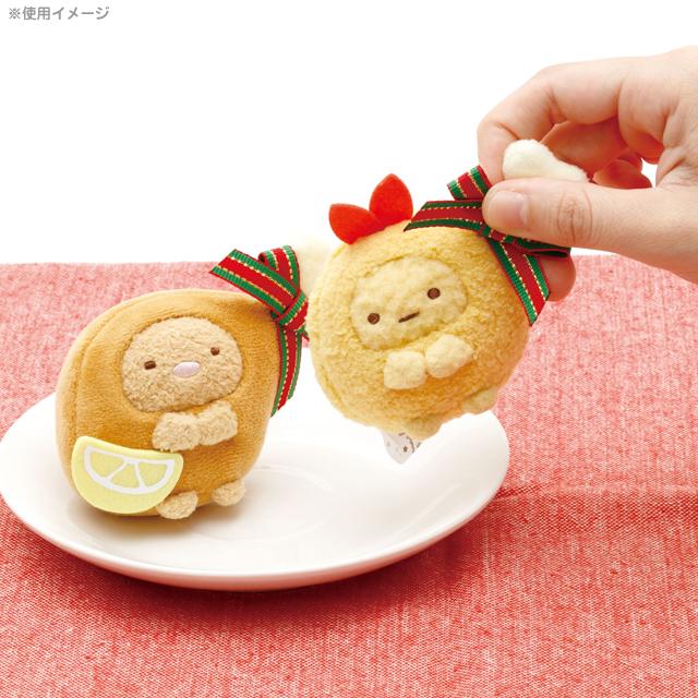 Sumikko Gurashi Fried Shrimp & Tonkatsu mini Tenori Plush San-X Japan Christmas