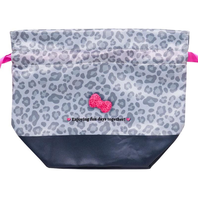 Hello Kitty Drawstring Pouch Set Monotone Animal Sanrio Japan 2025