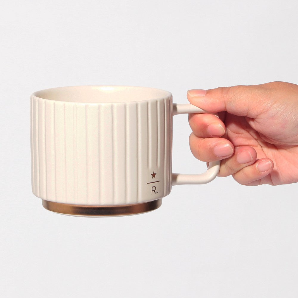 Starbucks Japan Reserve Striped Mug Cup White 355ml Christmas 2025