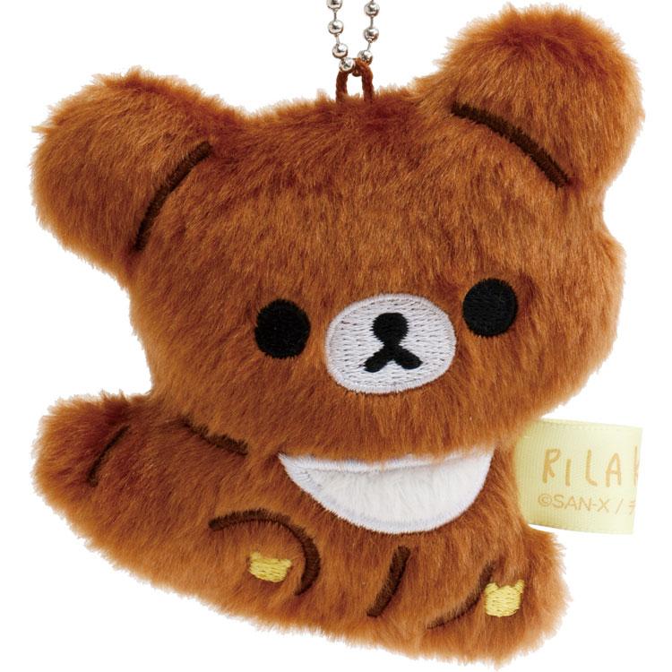 Chairoikoguma Plush Keychain Sit stay with me San-X Japan 2025 Rilakkuma
