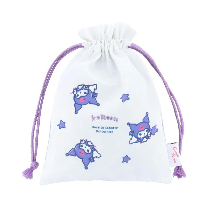 Kuromi Drawstring Pouch COUCH POTATO Sanrio Japan 2025