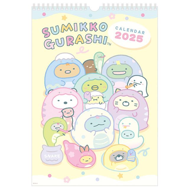 Sumikko Gurashi Wall Calendar 2025 B4 San-X Japan