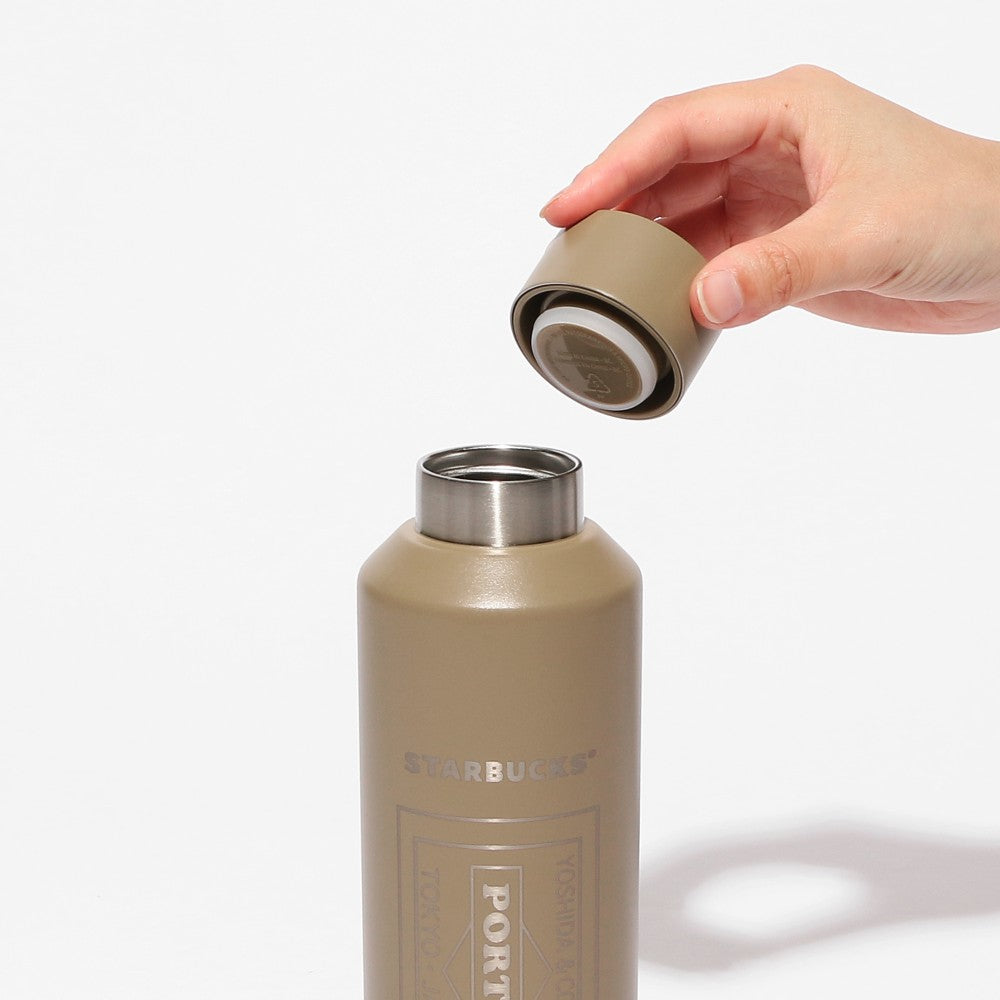 Starbucks Japan PORTER Recycled Stainless Bottle Matte Beige 591ml