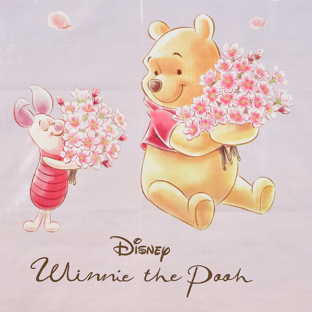 Winnie the Pooh & Piglet Picnic Blanket w/ Pouch SAKURA Disney Store Japan 2025