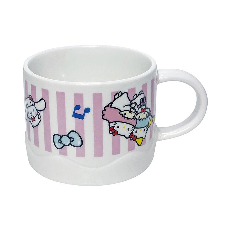 Hello Kitty 50th Anniversary Porcelain Teapot & Mug Cup Set Cake Sanrio Japan