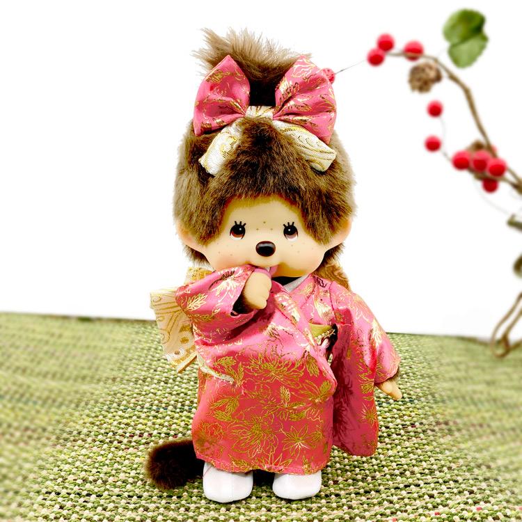 Monchhichi Doll 21cm Girl Kimono Japan 2025