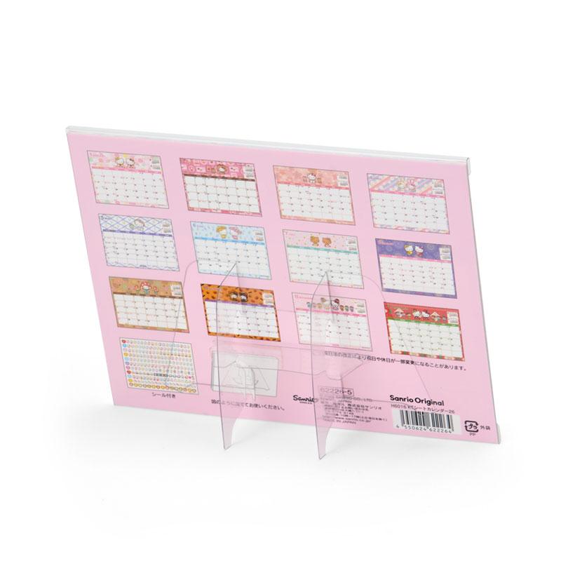Hello Kitty Sheet Calendar 2026 Sanrio Japan