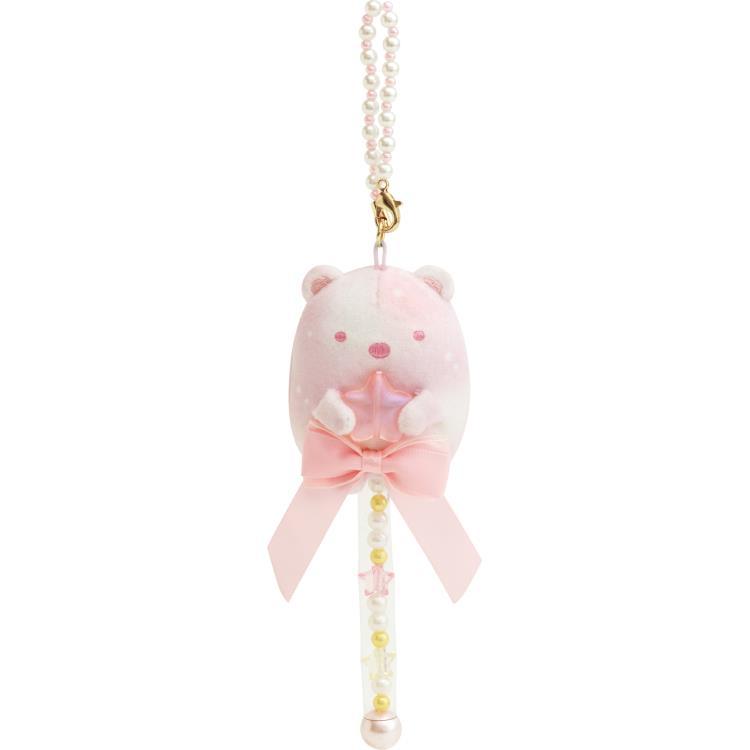 Sumikko Gurashi Shirokuma Bear Stick Plush Keychain Magic Salon San-X Japan