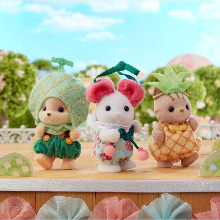 Sylvanian Families Melon Cherry Pineapple Baby Trio Fan Cloub EPOCH Japan Limit