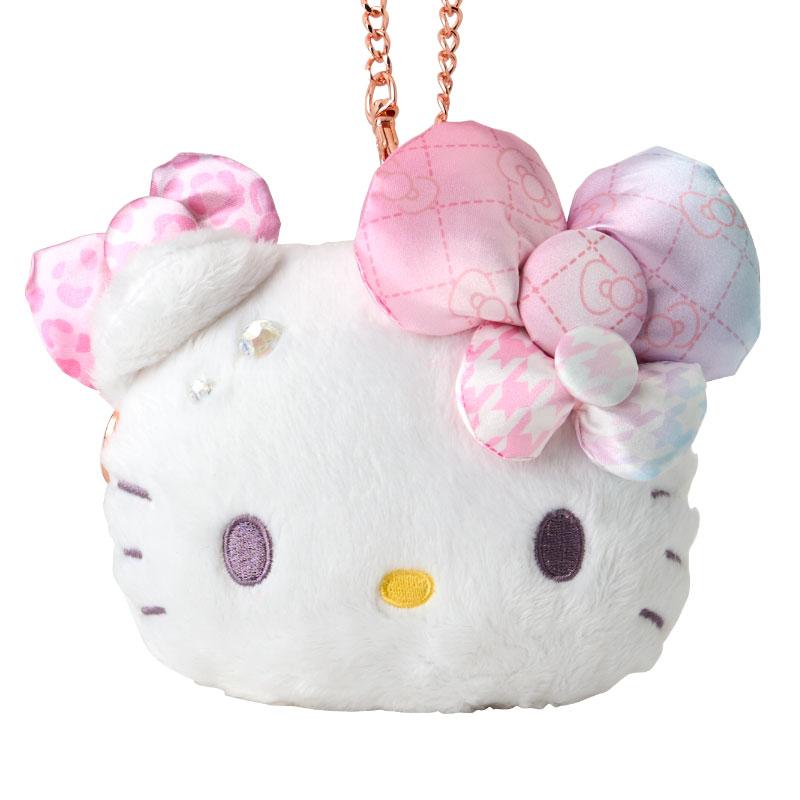 Hello Kitty Plush Pass Case Birthday 50th The Fashionable Ribbons Sanrio Japan