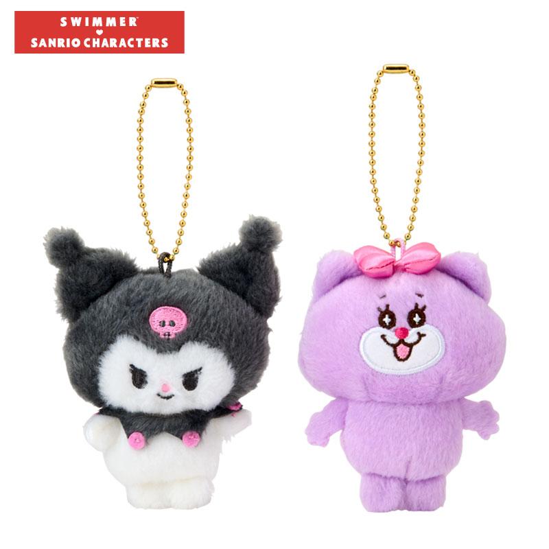 Kuromi SWIMMER Plush Mascot Holder Keychain Sanrio Japan 2025
