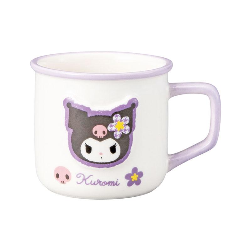 Kuromi Enamel style Mug Cup Sanrio Japan 2024