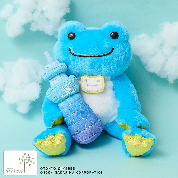 Pickles the Frog Bean Doll Plush Skytree Limit Blue Japan 2025