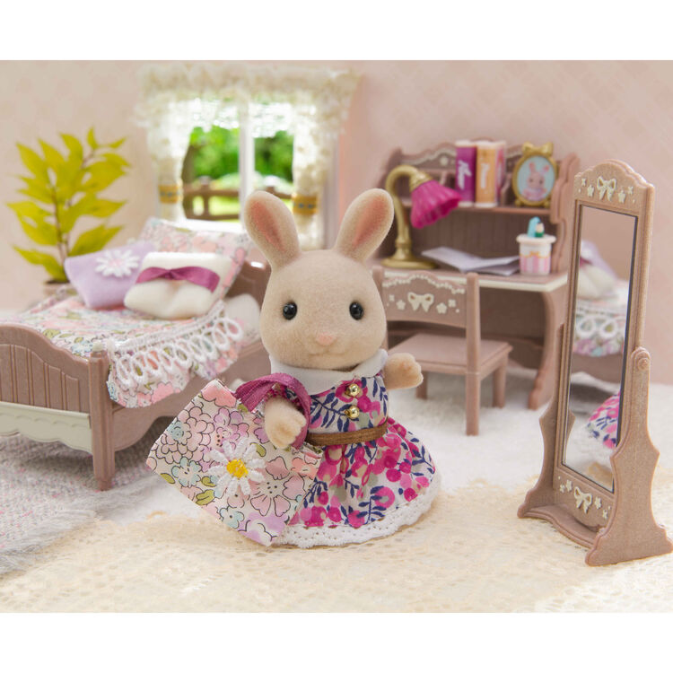 Sylvanian Families Nilk Rabbit Floral Children's Room Liberty Print EPOCH Japan