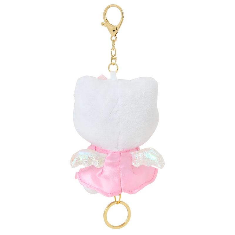 Hello Kitty Plush Mascot Holder Keychain with Reel Angel Sanrio Japan 2025