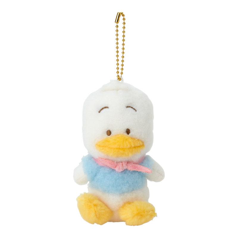 Ahiru no Pekkle Plush Mascot Holder Keychain Fluffy Vintage Retro Sanrio Japan